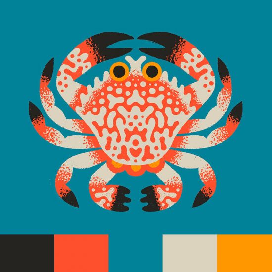 orange-green-black-yellow