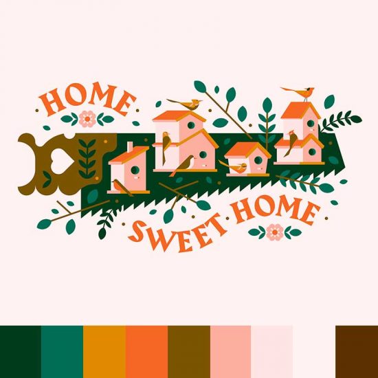 orange-green-brown-palette
