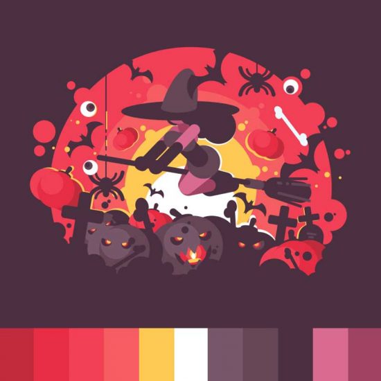 red-yellow-brownn-palette