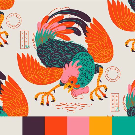green-orange-palette