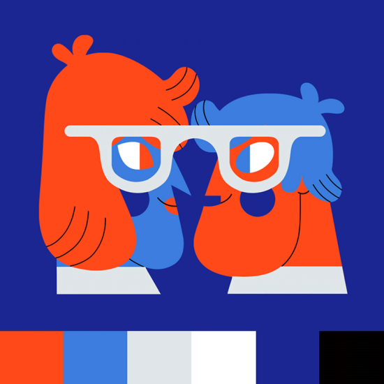 red-blue-palette