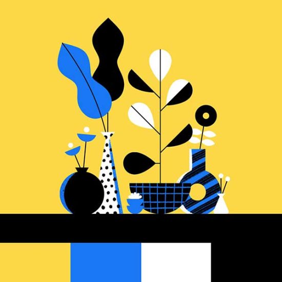 yellow-blue-black-palette