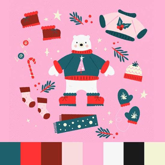 green-red-pink--palette